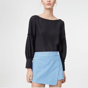 Club Monaco Emerson Preppy Blue Striped skirt Shorts Fusion